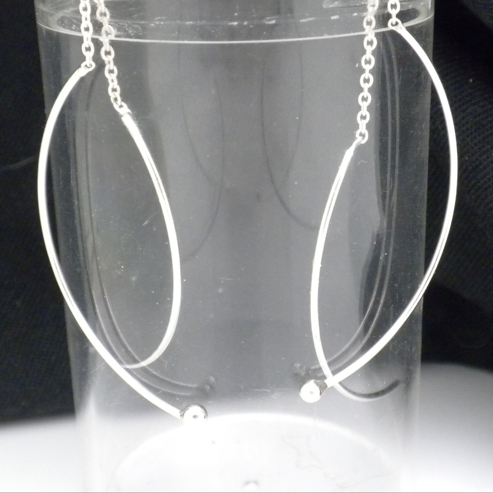 Sterling Silver Threader Earrings - Picture 2 of 2